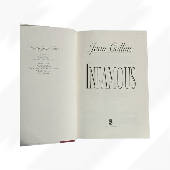 📌 *Book - Infamous - Joan Collins - Hardcover - Picture 9 of 11